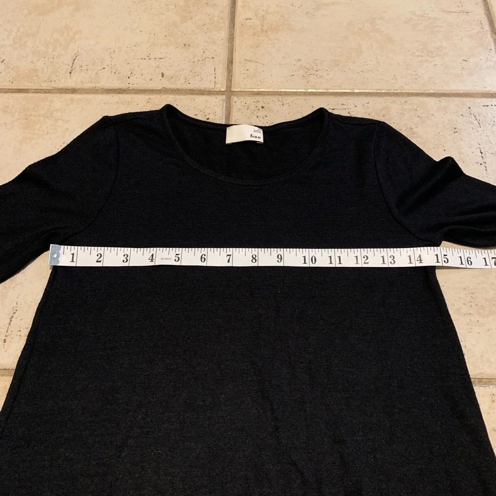 Aritzia Wilfred Free Black Long Sleeve T-Shirt Dress - XS - Picture 7 of 8